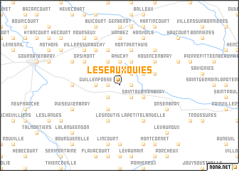 map of Les Eaux-Ouies