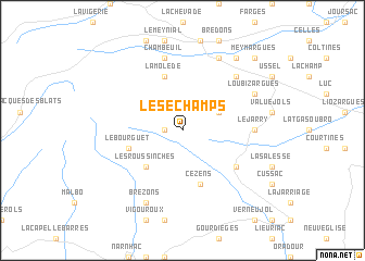 map of Les Échamps