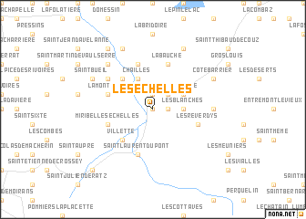 map of Les Échelles