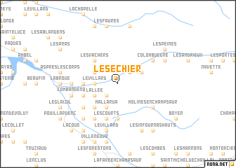 map of Le Séchier