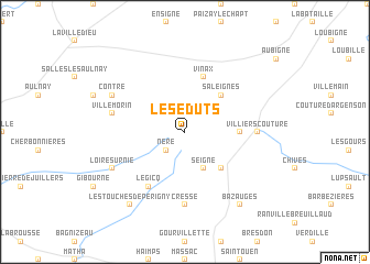 map of Les Éduts