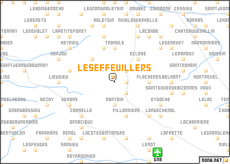 map of Les Effeuillers