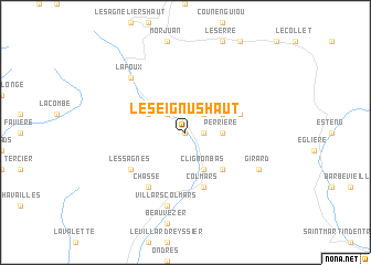 map of Le Seignus-Haut