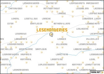 map of Les Émonderies