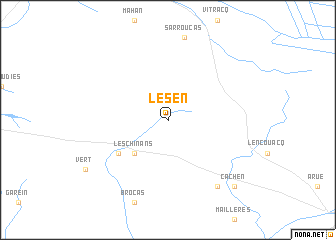 map of Le Sen