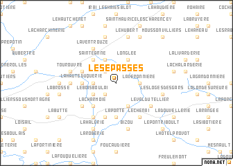map of Les Épasses