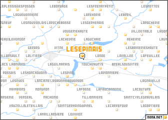 map of Les Épinais