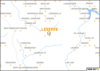 map of Le Serre