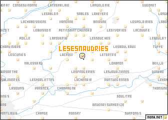 map of Les Esnaudries