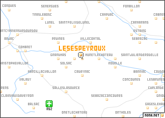 map of Les Espeyroux