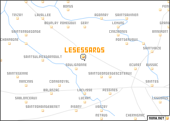 map of Les Essards