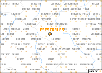 map of Les Estables