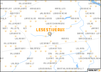 map of Les Estiveaux
