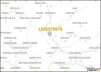map of Les Estrets