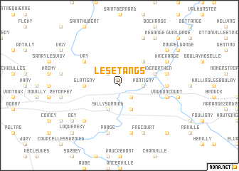 map of Les Étangs