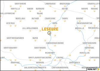 map of Le Seure