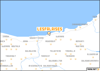 map of Les Falaises