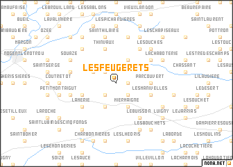 map of Les Feugerets