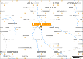 map of Les Fleuris