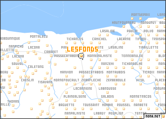 map of Les Fonds