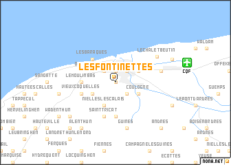 map of Les Fontinettes