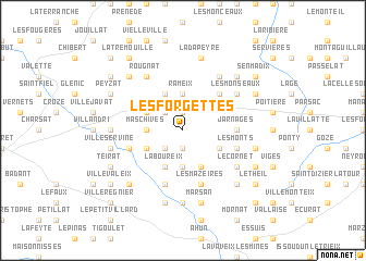 map of Les Forgettes