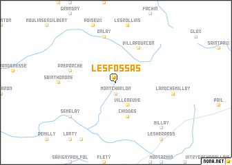 map of Les Fossas
