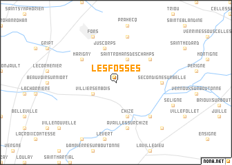 map of Les Fosses