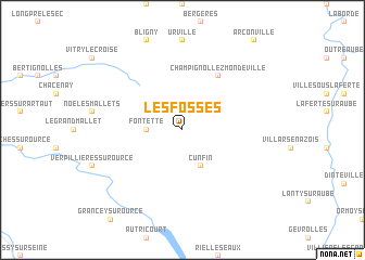 map of Les Fosses