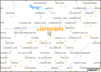 map of Les Fouchers