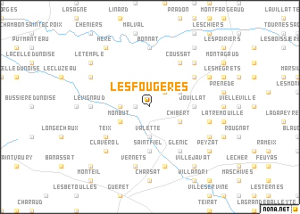 map of Les Fougères