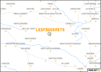 map of Les Fougerêts