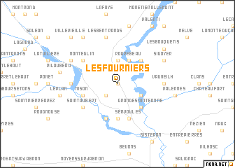 map of Les Fourniers