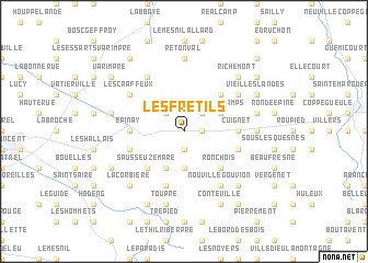 map of Les Frétils