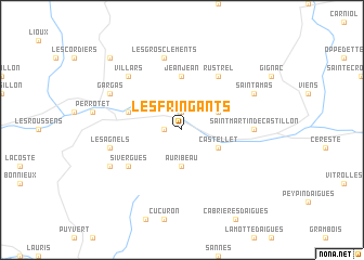 map of Les Fringants