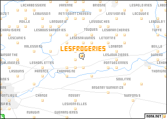map of Les Frogeries