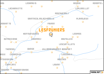 map of Les Frumiers