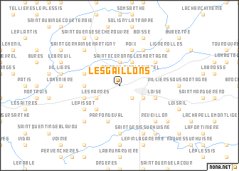 map of Les Gaillons