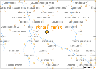 map of Les Gallichets