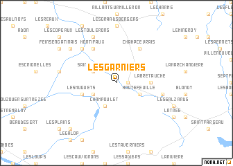 map of Les Garniers