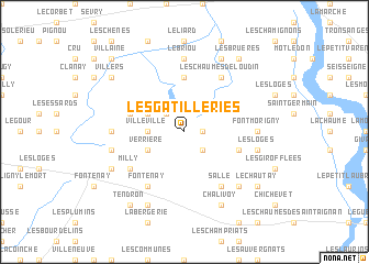 map of Les Gatilleries