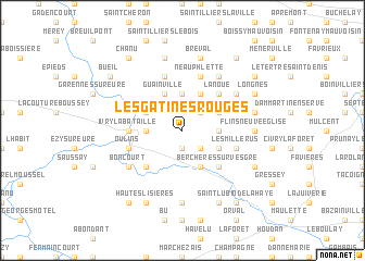 map of Les Gâtines Rouges