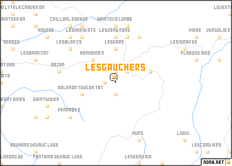 map of Les Gauchers