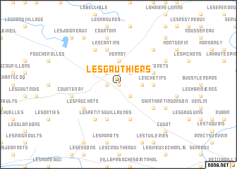 map of Les Gauthiers