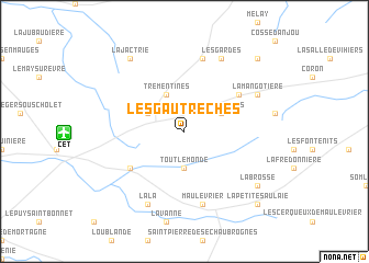 map of Les Gautrêches