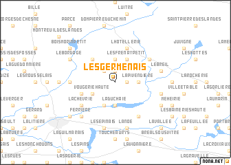 map of Les Germenais