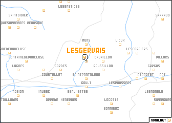 map of Les Gervais