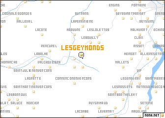 map of Les Geymonds