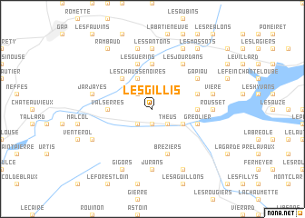 map of Les Gillis