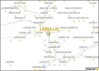 map of Les Gillis